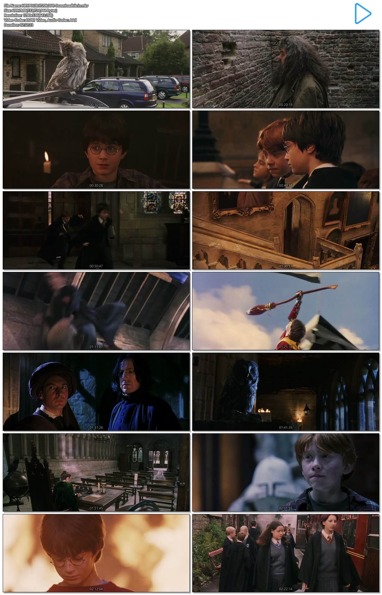 index of harry potter 480p in hindi